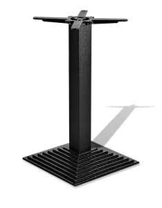 Подстолье чугунное пирамида, черное, для бара, серия Step, артикул 3056