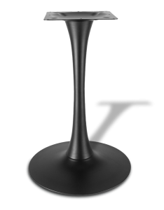 Подстолье для стола стальное круглое черное, для кафе, серия Tulip, модель 4018