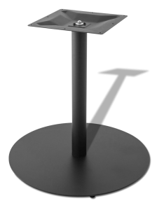Основания стола стальное круглое для ресторана, черное, серия Лайн, модель 4008 усиленное